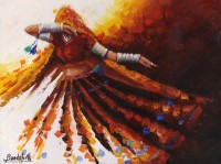 Bandah Ali, 18 x 24 Inch, Acrylic on Canvas, Figurative-Painting, AC-BNA-063